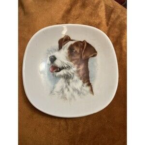 Schumann Arzberg Wire Jack Russell Terrier Dog Square Trinket Dish Bavaria